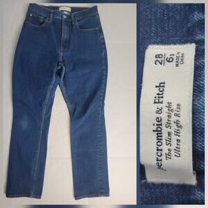 Abercrombie & Fitch Blue Straight Leg Jeans